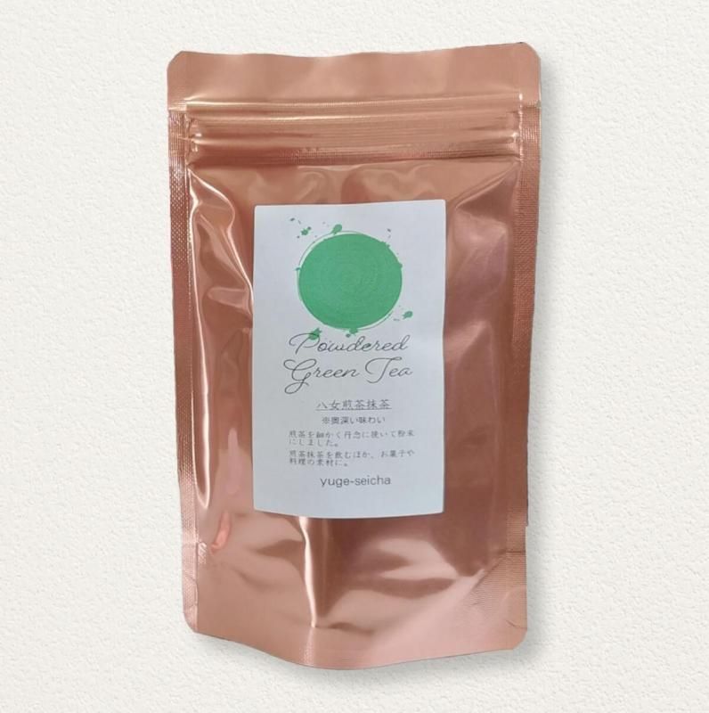 八女煎茶抹茶 100g - 八女茶通販｜八女茶生産-減農薬製造-販売｜ゆげ製茶