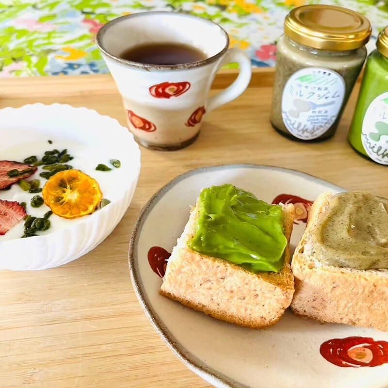 ミルクジャム・緑茶 - 八女茶通販｜八女茶生産-減農薬製造-販売