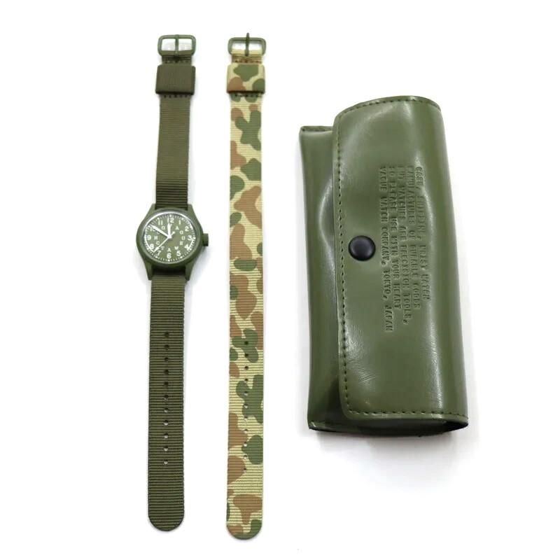 Vague Watch Co.】 GD-L-001 GRN Daub (Olive) / ヴァーグ