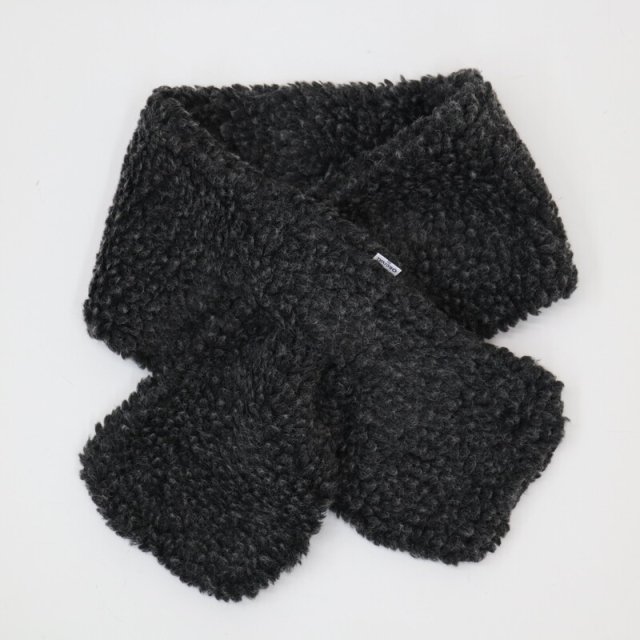 【ORCIVAL】 OR-H0017WBA Wool Boa Scarf (Charcoal) / オーシバル ウールボアスカーフ (チャコール)