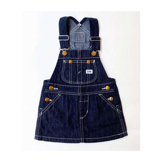 Lee LK6152 Kids Overall Skirt 80-120cm (Onewash) / ꡼ åС륹 (󥦥å)