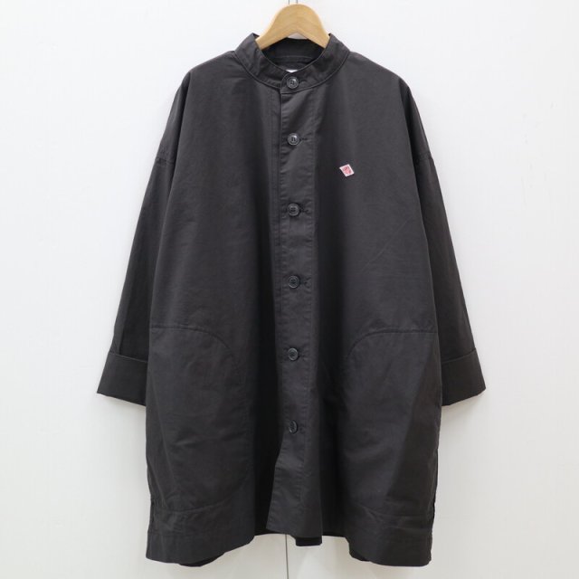 【DANTON】 DT-A0121MHT Women's StandUpCollar Long Jacket (Charcoal) / ダントン ウィメンズ スタンドアップジャケット (チャコール)
