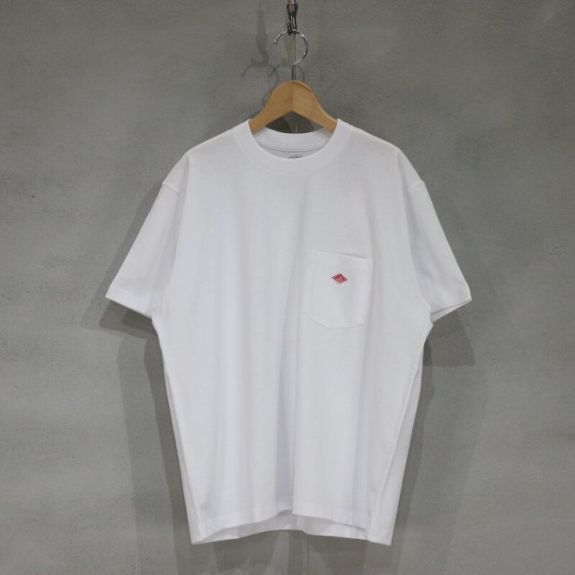 【DANTON】 DT-C0198TCB Pocket T-Shirt (White) / ダントン ポケットＴシャツ (ホワイト)
