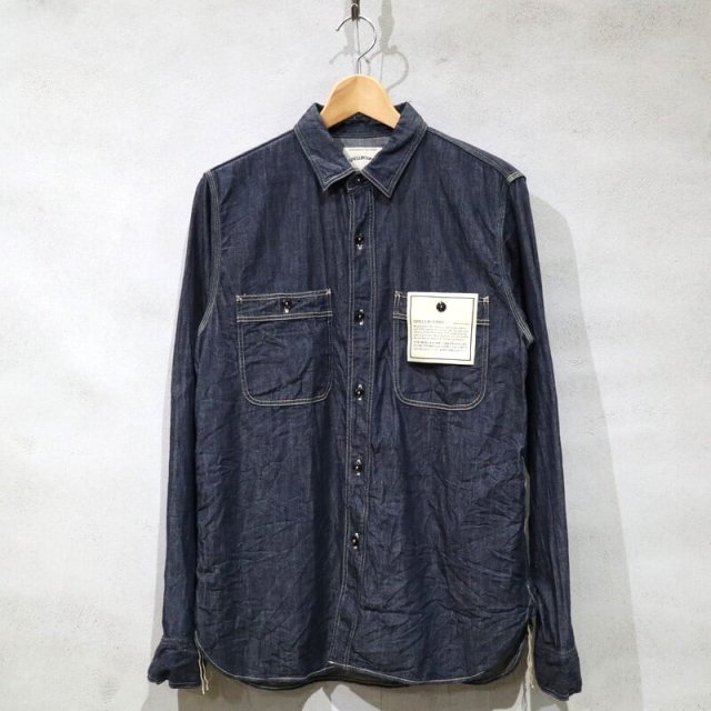 【SPELLBOUND】 46-157E Authentic Work Shirt (Onewash) / スペルバウンド オーセンティックワークシャツ (ワンウォッシュ)