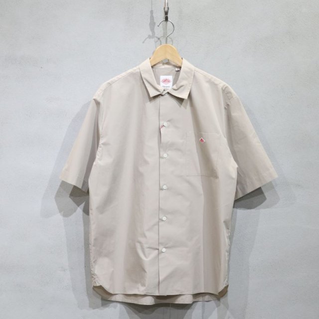 【DANTON】DT-B0049 CPL Work Shirt Short Sleeve(Greige)/ダントン 半袖ワークシャツ（グレージュ）