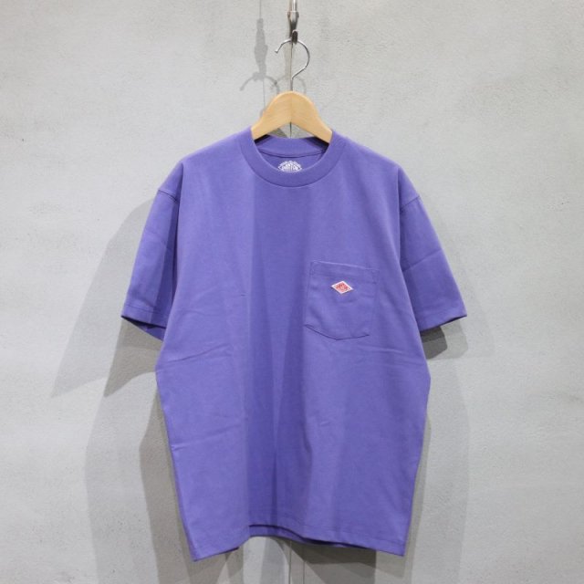 【DANTON】 DT-C0197TCB Women’s Pocket T-Shirt (Purple) / ダントン ウィメンズ ポケット ティーシャツ (パープル)