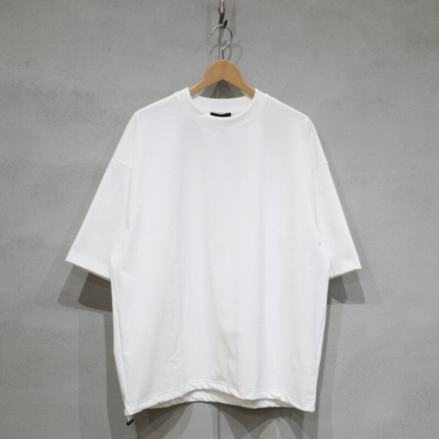 【SLICK】 5251721 Draw String T-Shirt (White) / スリック ドローストリングTシャツ (ホワイト)