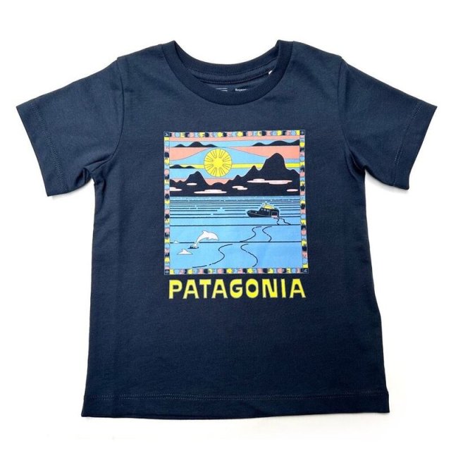 【Patagonia】 Baby Regenerative Organic Certified CottonT-Shirt 18M-5T (Navy) / パタゴニア ティーシャツ (ネイビー)