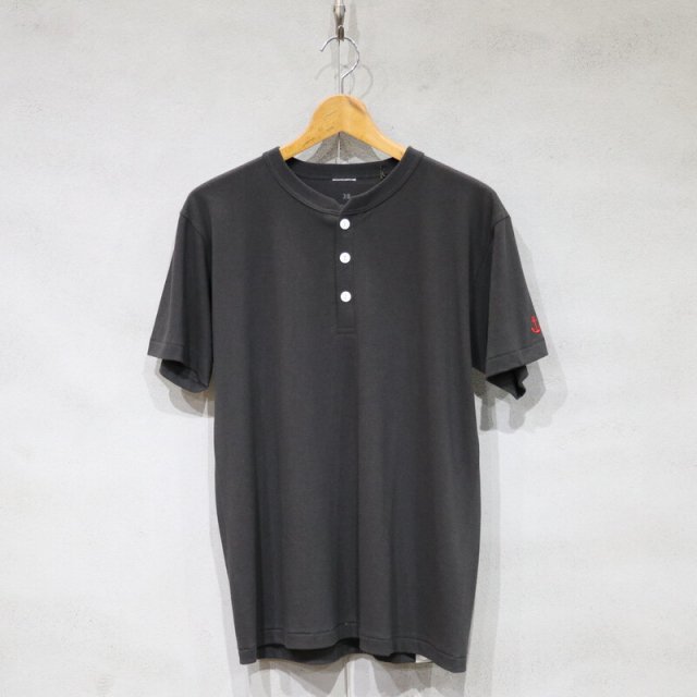 Vintage Khaki Uniform VKU230412001 Henley Neck Under Shirt (Black) / إ꡼ͥå  (֥å)