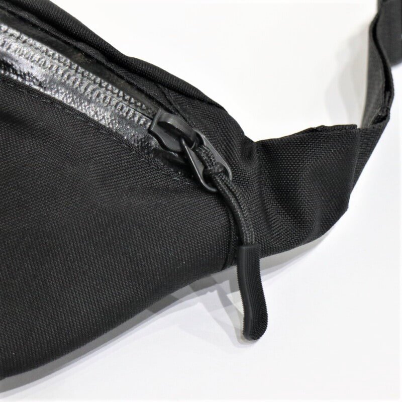 bagjack】Hip Bag (Black) | 高耐久性コーデュラナイロン素材 | ベルト 