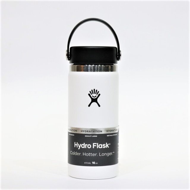 【Hydro Flask】  16oz Hyrdation 16 oz Wide Mouth (white) / ハイドロフラスク 16オンスワイドマウス (ホワイト)890015