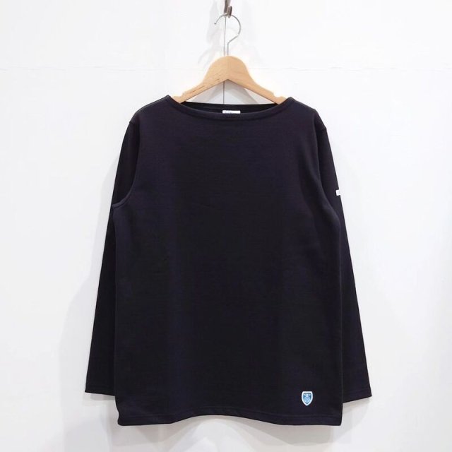 ORCIVALCottonlourd Boatneck L/S Tshirt(Black)/Х ܡȥͥå 󥰥꡼T(֥å)B211