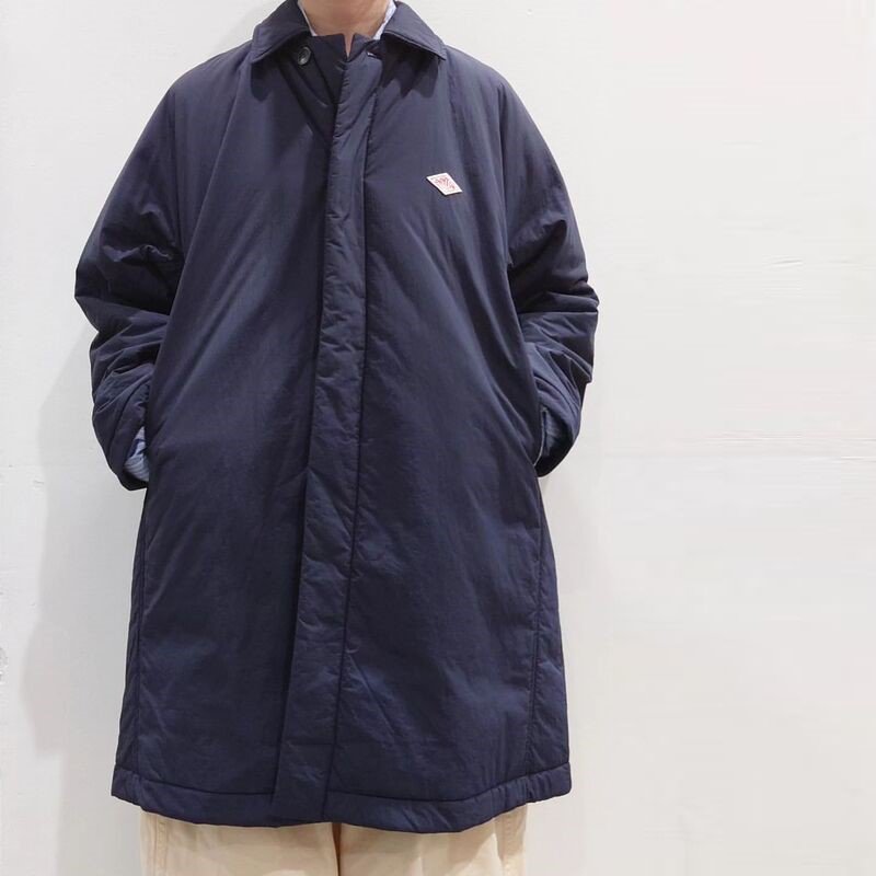 DANTON】 Women's Nylon Taffta Insulation Coat (Navy) / ダントン