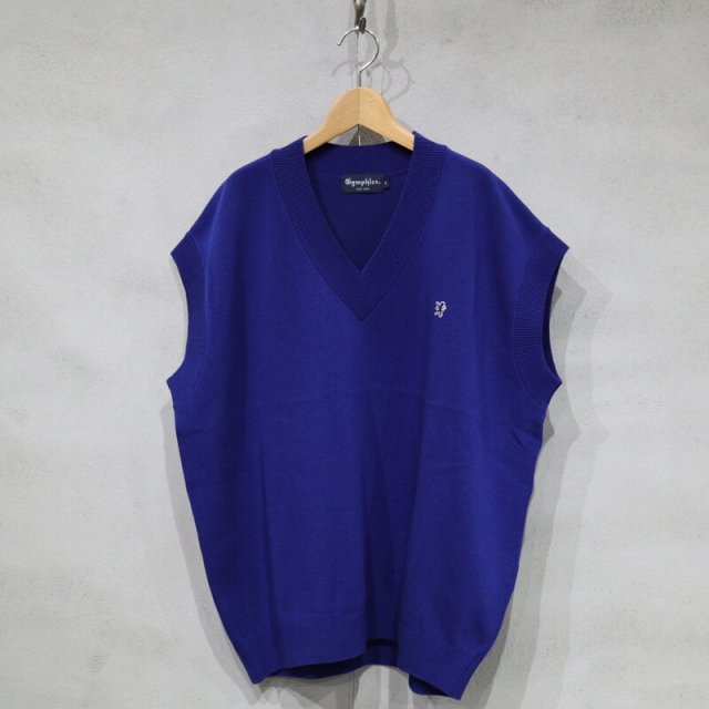 【Gymphlex】 Women's V Neck Vest (Blue) / ウィメンズ ジムフレックス ブイネックベスト (ブルー) GY-D0071 ACN