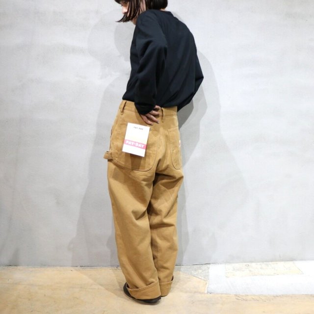 【PAYDAY】 Double Knee Painter Pants (Brown) / ペイデイ ダブルニーペインターパンツ (ブラウン) PD9-PT-3
