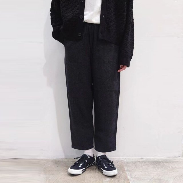 【DANTON】 Wool Easy Pants (Black×Charcoal Glen Check)/ダントン ウールイージーパンツ (ブラック×チャコール グレンチェック)JD-2540 WRF