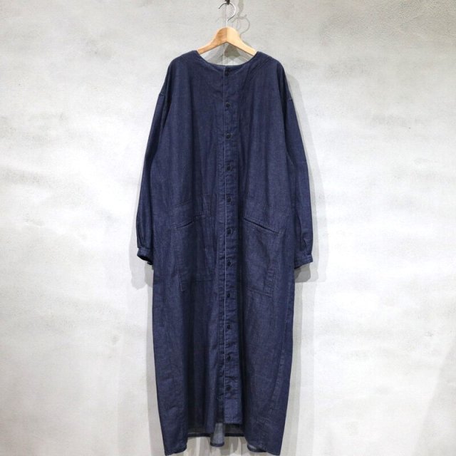 【BROCANTE】 Col Rond One-piece(Onewash) / ブロカント クロンワンピース (ワンウォッシュ) 37-277E