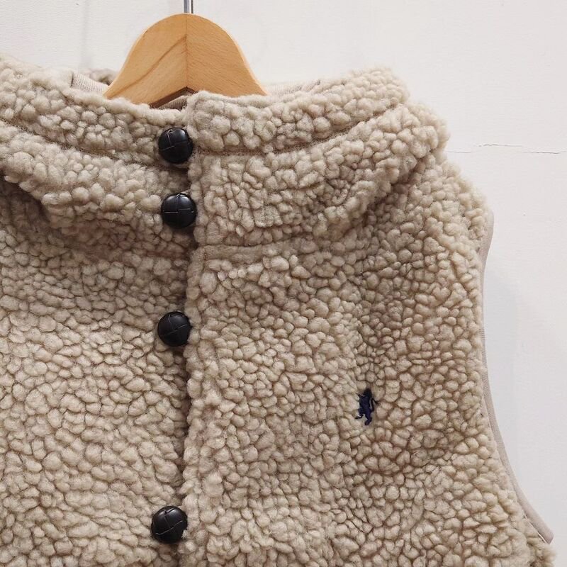Gymphlex】 Women's Boa Hooded Vest (Taupe) / ウィメンズ ジム 
