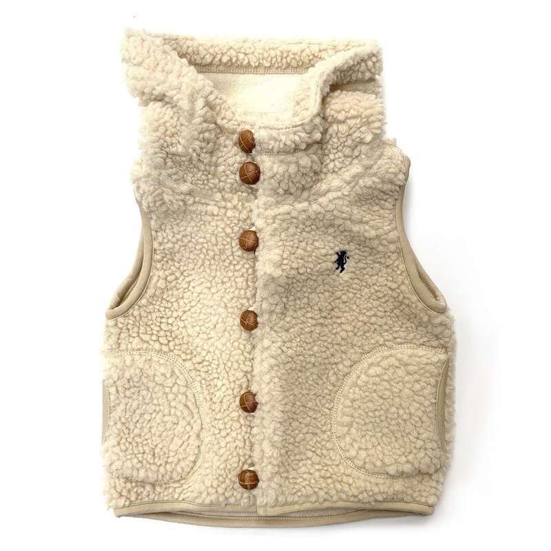 Gymphlex】 K's Boa Hoody Vest 95-135cm (Oyster White) / ジム