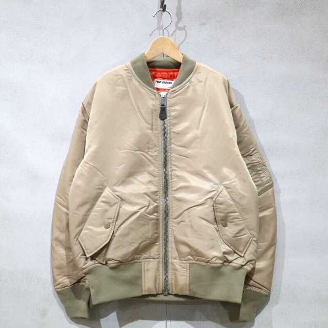 TOP KHAKI by JohnbullMA-1 NYLON FLIGHT JACKET(Beige) /ȥåץ Х ֥ MA-1ʥե饤ȥ㥱å TK233L02