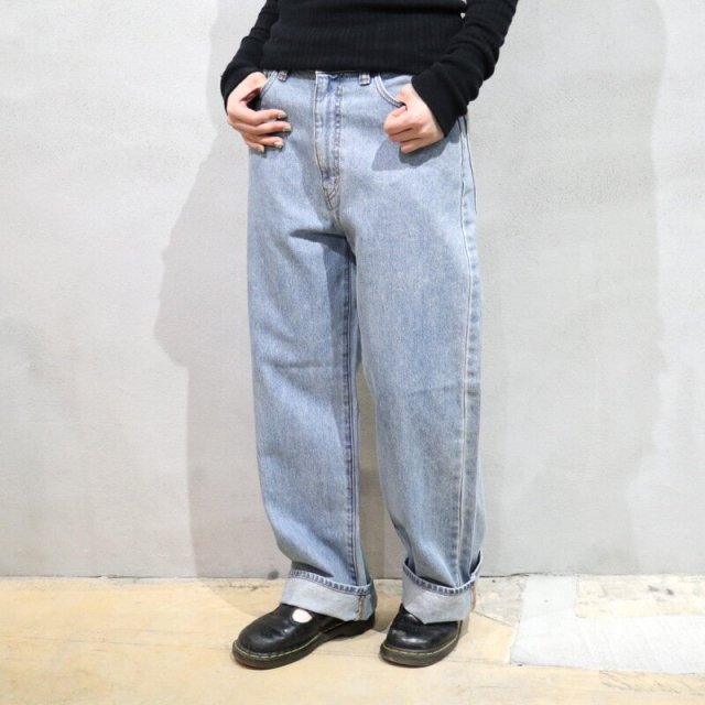 【Johnbull】Denim Wide Jeans (LightBlue)/ ジョンブル デニムワイドジーンズ (ライトブルー)