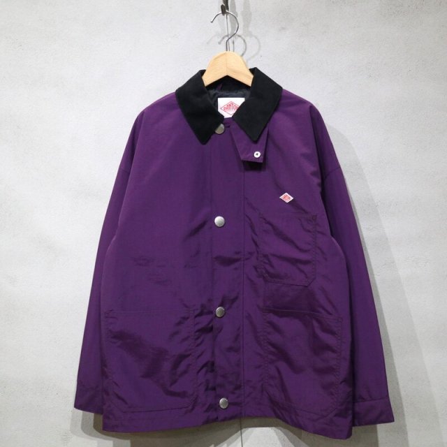 【DANTON】 Women's Nylon Taffeta Work Jacket (Purple) / ダントン ウィメンズナイロンタフタワークジャケット (パープル)DT-A0466 NTF