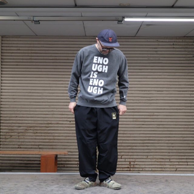 Mr.TEE GRAFIK ߥTեåENOUGH IS ENOUGH Sweatshirt ʥեʥեåȥġMRT2401001(Black ֥å)