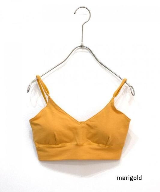 【me. ミードット】organic cotton citoratec bratop オーガニックコットン シトラテックブラトップ｜me-22210 (223 marigold マリーゴールド)