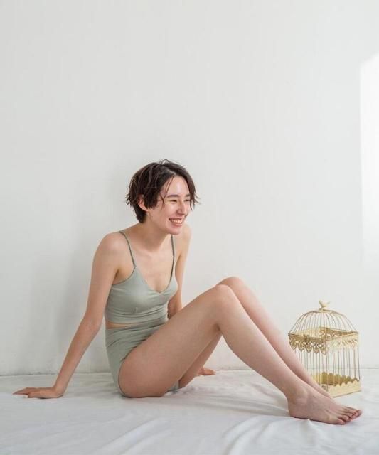 【me. ミードット】 organic cotton citoratec shorts オーガニックコットン シトラテックショーツ｜me-22211(230 sage セージ)