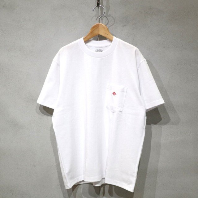 DANTONWomens Pocket T-Shirt (White) / ȥ  ݥå ƥ (ۥ磻) DT-C0197 TCB 