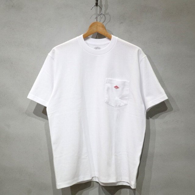 DANTONMens Pocket T-Shirt (White) / ȥ  ݥå ƥ (ۥ磻) DT-C0198 TCB 