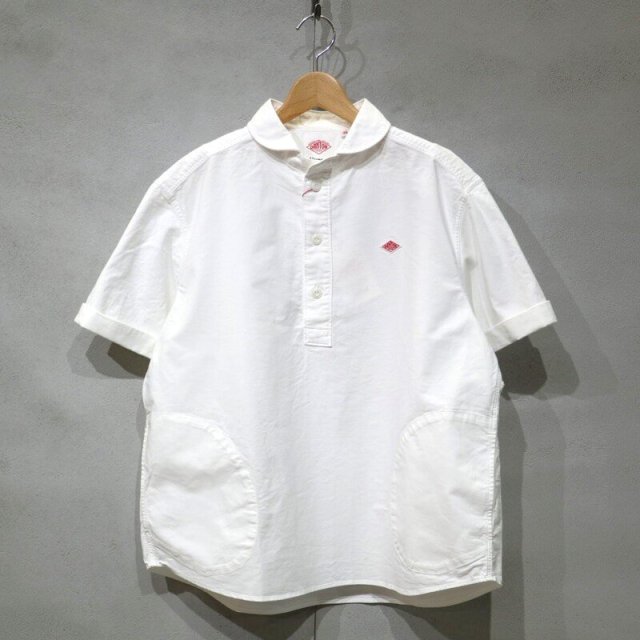 DANTON Women's Round Collar P.O Shirt(White)/ȥ  饦ɥ顼ץ륪С(ۥ磻)DT-B0283 SOX