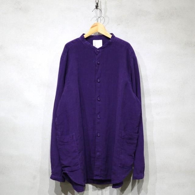 【BRU NA BOINNE】スナフリネンシャツ (Purple) / ブルーナボイン スナフリネンシャツ(パープル) 4382A2