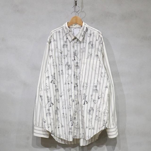 【BRU NA BOINNE ブルーナボイン】HEYBON シャツ｜4557(OFF STRIPE オフストライプ) 