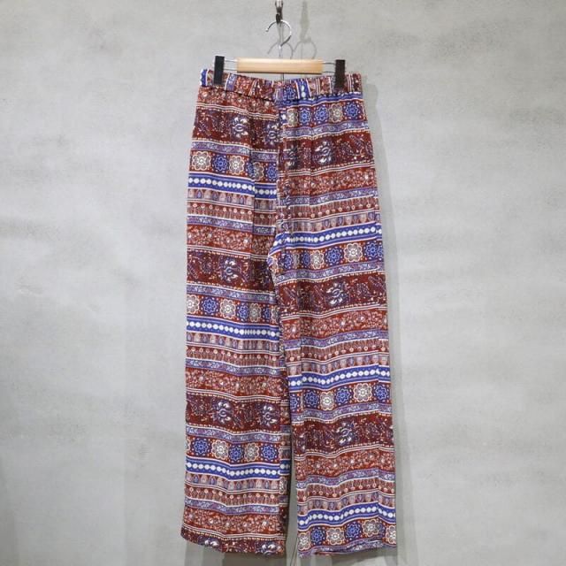 <img class='new_mark_img1' src='https://img.shop-pro.jp/img/new/icons34.gif' style='border:none;display:inline;margin:0px;padding:0px;width:auto;' />30%OFF Johnbull Women's Patern Easy Pants (BrownBlue) / ֥  ѥ󥤡ѥ ZP331