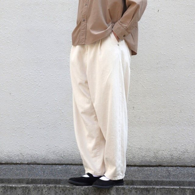 BrocanteUn Plisse Pants (Ivory) / ֥ ץåѥ (ܥ꡼)33-376C