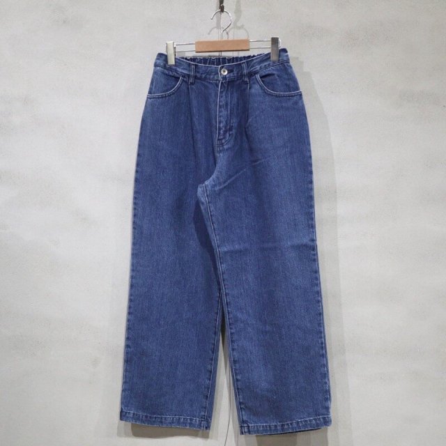 DANTON Women's Denim Wide Easy Pants (Lt.Indigo) / ȥ  ǥ˥磻ɥѥ(饤ȥǥ)DT-E0211 KRD