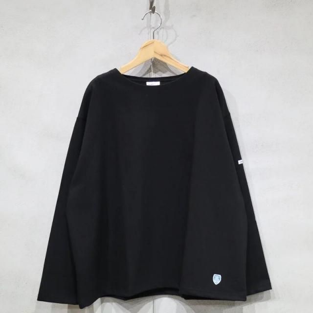 【ORCIVAL オーシバル】COTTONLOURD LONG SLEEVE WIDE PO コットンロード ロングスリーブワイドプルオーバー｜B249(BLACK ブラック)