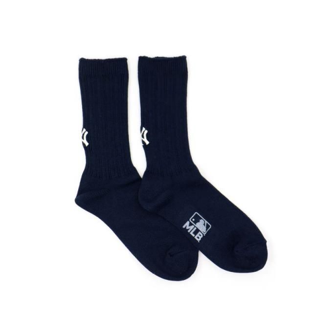 【ROSTER SOX ロ
スターソックス】MLB RIB SOCKS リブソックス｜MLB-197（NY Yankees Navy NYヤンキース ネイビー）