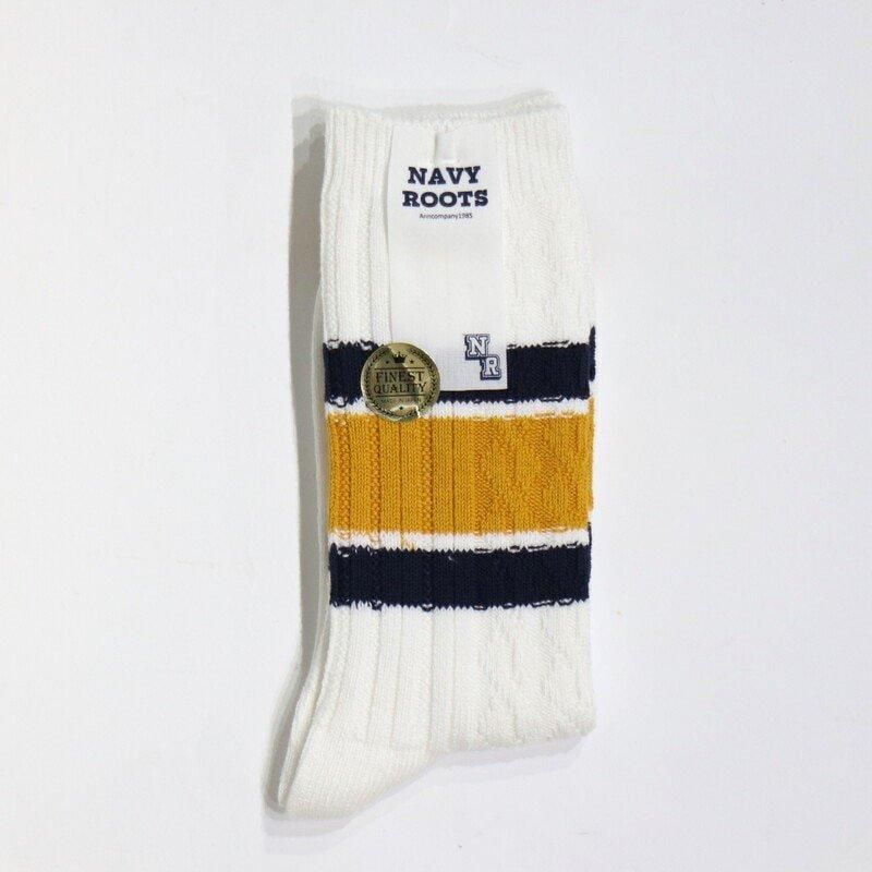 ケーブルボーダーソックス | ネイビールーツ セレクトショップ