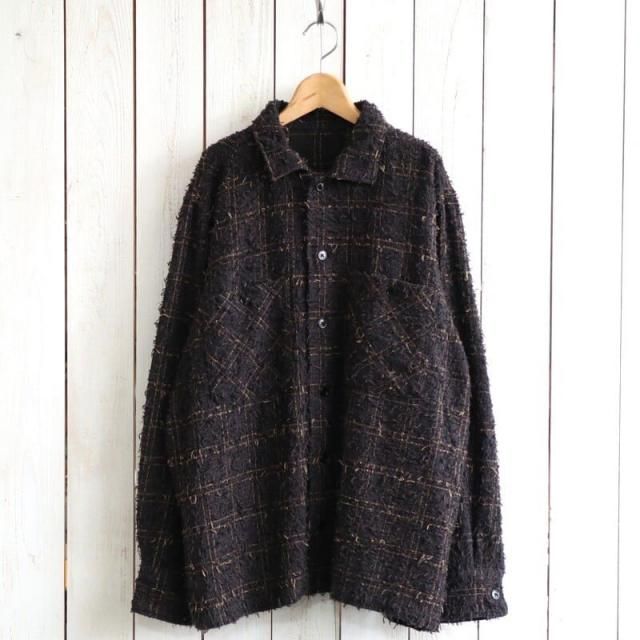 【BRU NA BOINNE ブルーナボイン】バルバオープンシャツ｜4561(BROWN ブラウン) 