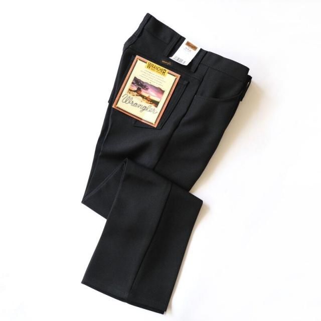 【Wrangler ラングラー】 ランチャー フレアードレスパンツ (BLACK ブラック) WG-DRESS