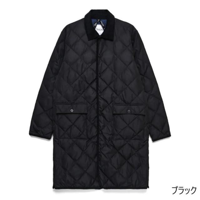 【TAION タイオン】シティライン パイピングカラー ロングダウンコート｜109CI-LONG