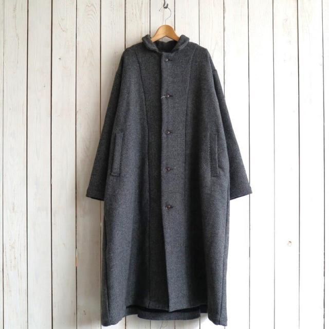 HARVESTY ϡ٥ƥDOUBLE FACE WOOL TWEED OVER COAT ֥ե ĥ С
A32416(CHARCOAL 㥳) 