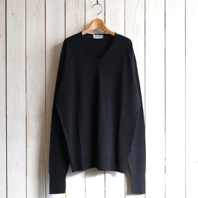 JOHN SMEDLEY 󥹥ɥ졼 BOBBY PULLOVER VN LS
(BLACK) 