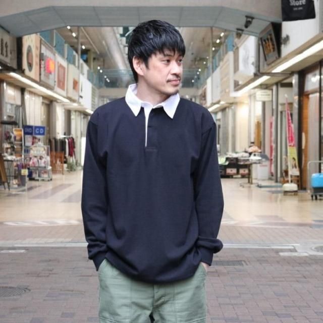 BRICK SPORTSWEAR ֥åݡĥ CLASSIC RUGBY JERSEY SOLID (BLACK) / CLASSIC SOLID