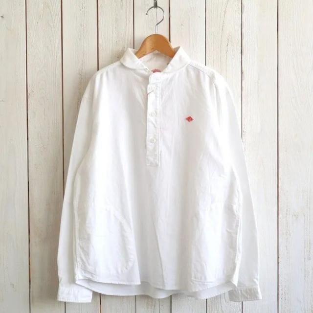 DANTON ȥRound Collar Pullover Shirt ݶߥץ륪С | DT-B0281SOX(White ۥ磻)