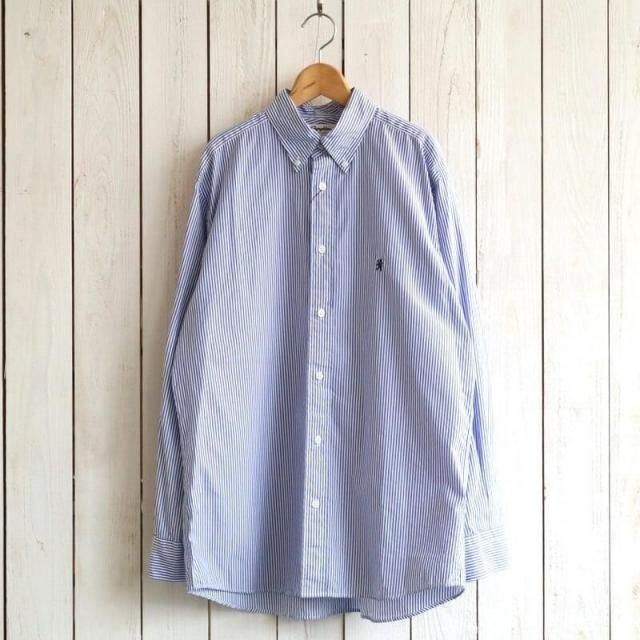 Gymphlex եåStripe BD SHIRT ȥ饤 ܥ󥷥ġGY-B0196MGS(BLUE STRIPE ֥롼ȥ饤) 