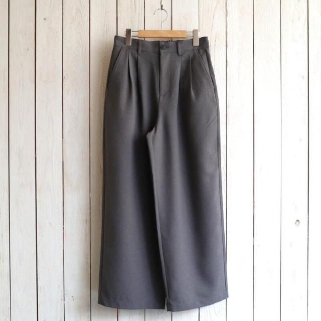 DANTON ȥ2TUCK WIDE PANTS ġå磻ɥѥġDT-E0252MET(CHARCOAL 㥳)