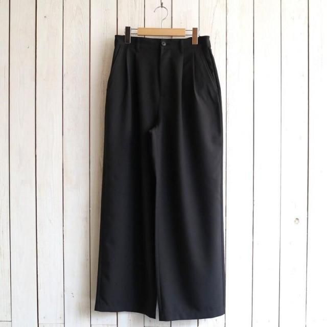 DANTON ȥ2TUCK WIDE PANTS ġå磻ɥѥġDT-E0253MET(BLACK ֥å)